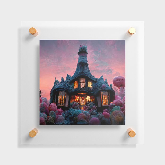 Cotton Candy House Floating Acrylic Print