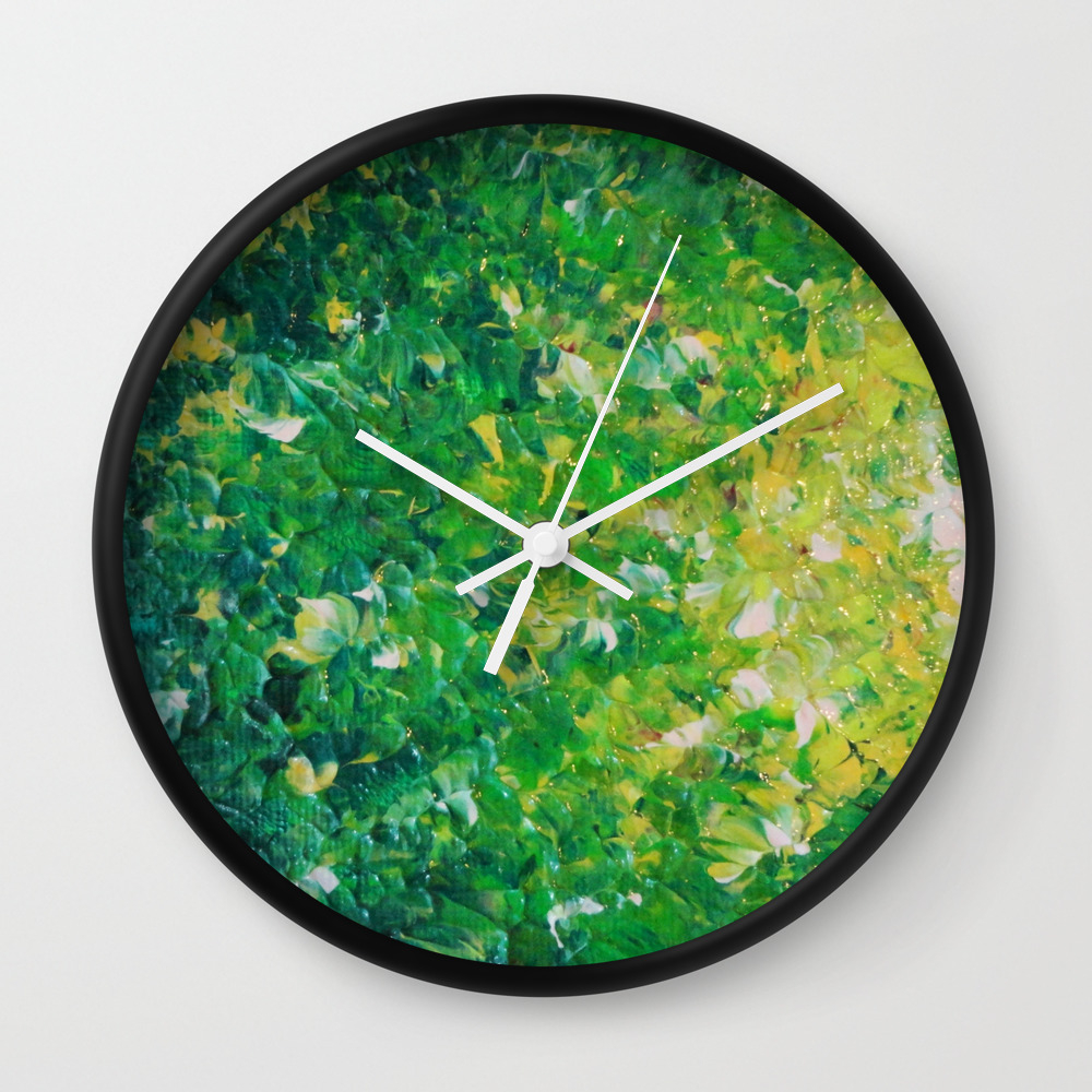 Lake Grass Original Acrylic Abstract Painting Lake Seaweed