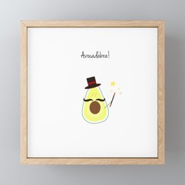 Avocado | Punny Fruits Framed Mini Art Print