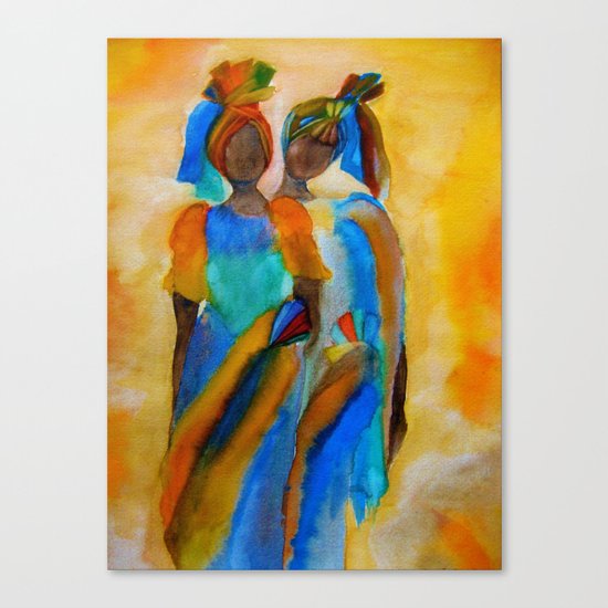 African costumes Canvas Print
