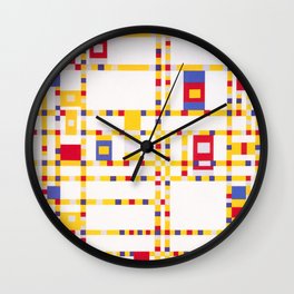 Piet Mondrian abstract Wall Clock