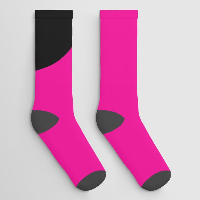 Number 3 (Black & Magenta) Socks