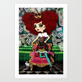 The Queen of Hearts Art Print