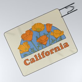 California Poppies Picnic Blanket
