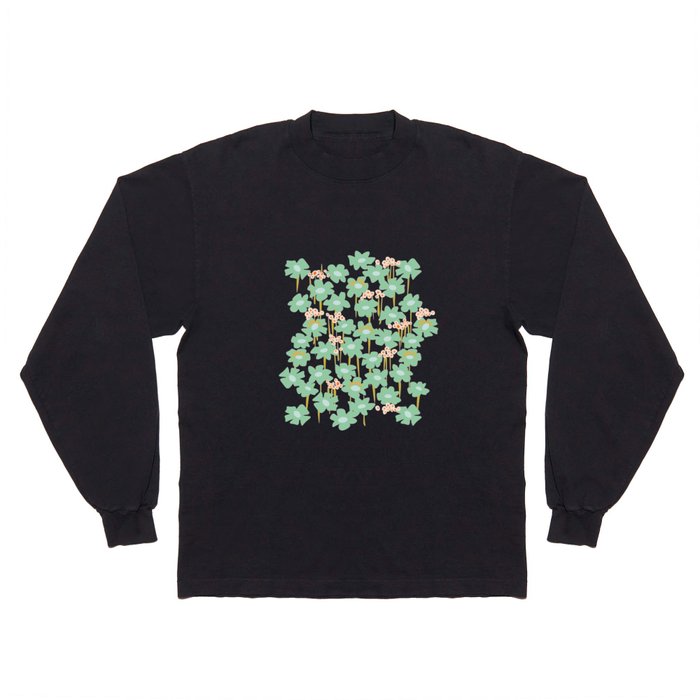 Retro flower pattern – Pantone of the year Long Sleeve T Shirt