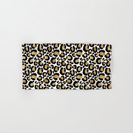 Leopard Gold Silver Brown Collection Hand & Bath Towel
