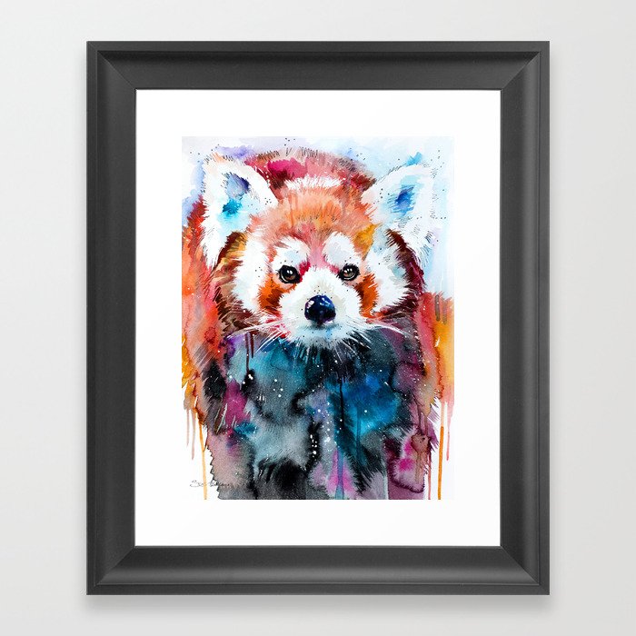 Red panda Framed Art Print