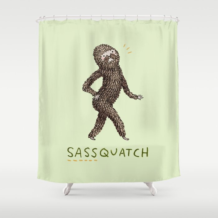 Sassquatch Shower Curtain