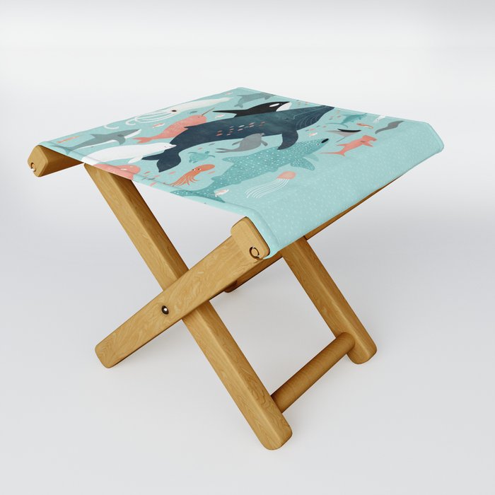 Under the Sea Menagerie Folding Stool