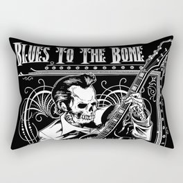 Blues to the Bone Rockabilly Rectangular Pillow