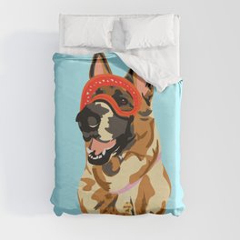 Bambi and her Doggles Duvet Cover