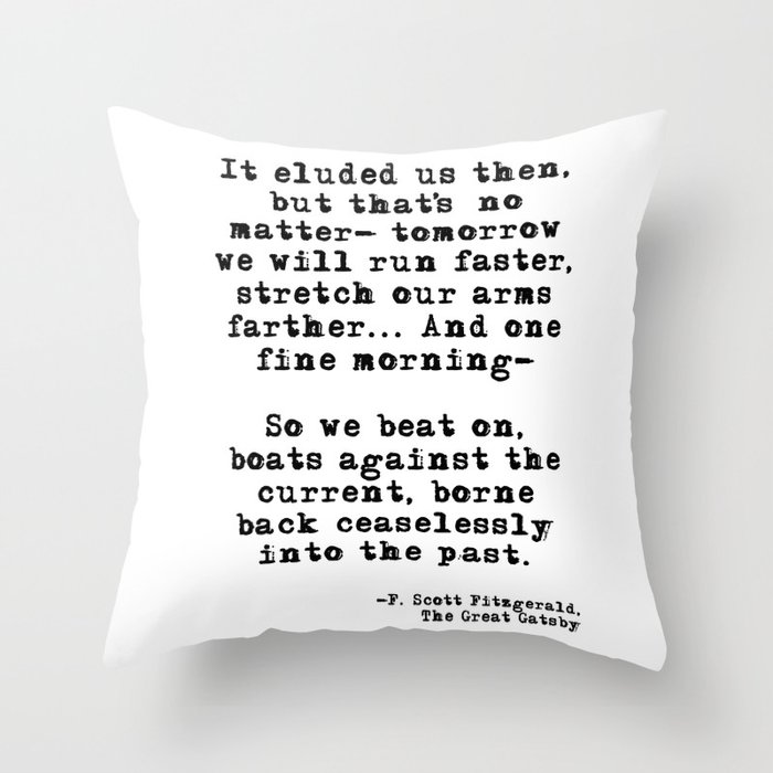 Tomorrow we will run faster Throw Pillow