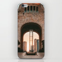 Mexico Photography - Beautiful Monumental Building In The Evening iPhone Skin