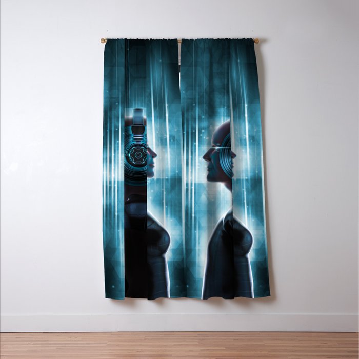 Vinyl Twins Blackout Curtain By Grandeduc Society6