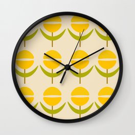 Summer Flower Wall Clock