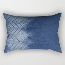 Shibori Chevron Stripe Rectangular Pillow