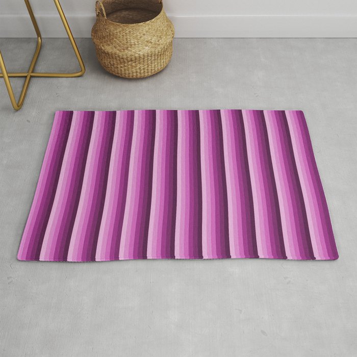 Pattern purple stripes Rug