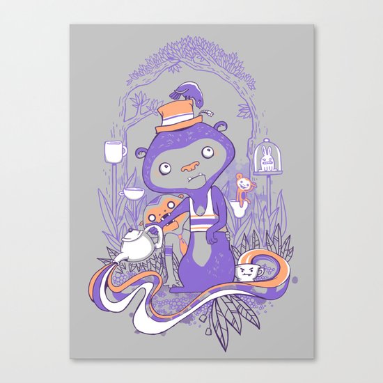 Tea Monkey Tea Party Canvas Print