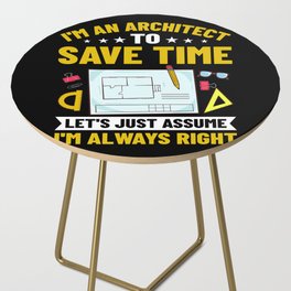 Architecture Designer Engineering House Architect Side Table