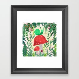 Whimsical forest Framed Art Print