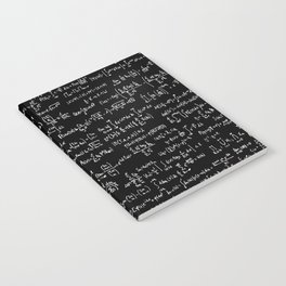 Math Equations // Black Notebook