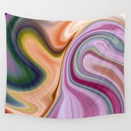 Abstract colorful marble "A Dynamic Abstract Marble Design" Wall Tapestry