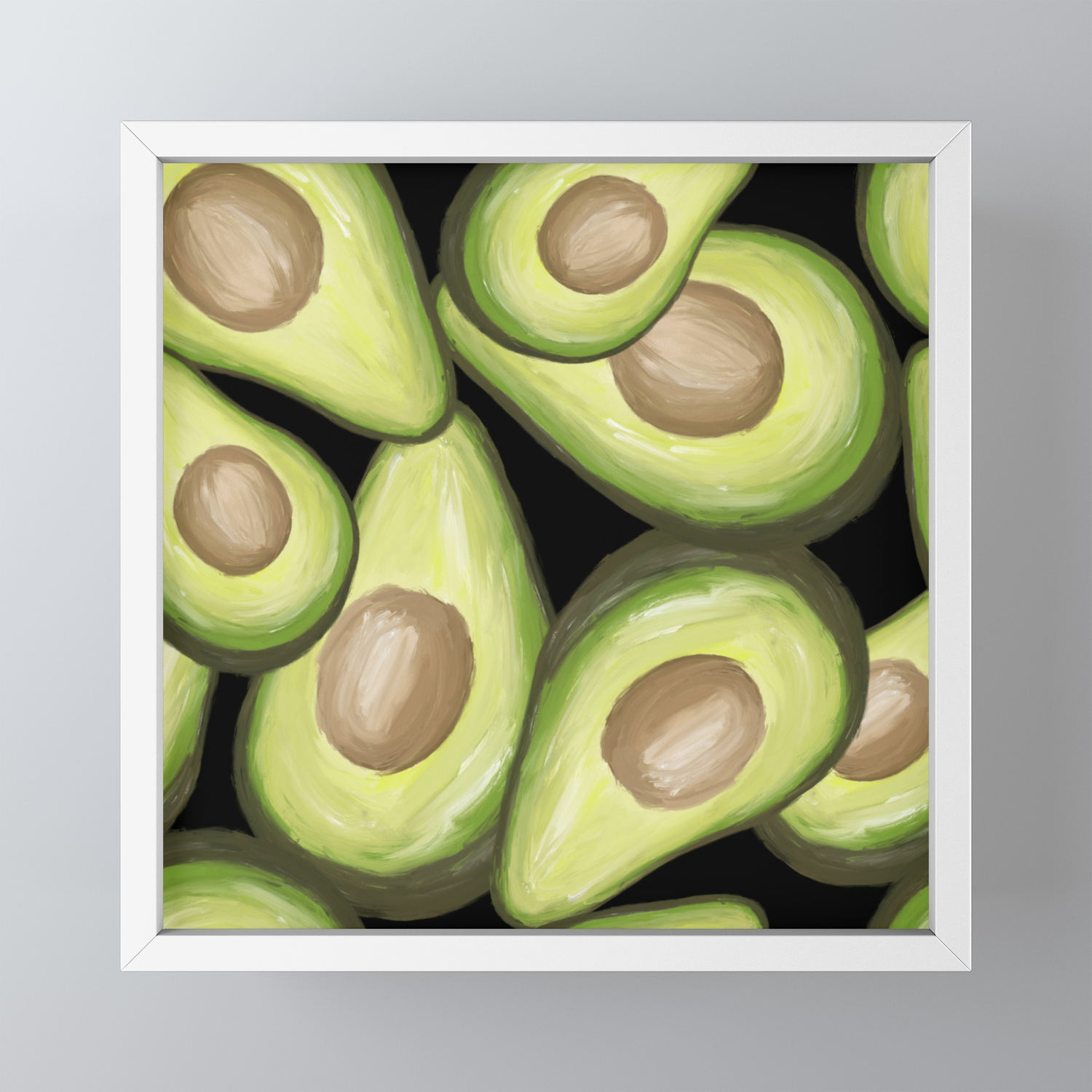 Superfood Avocados Painting Framed Mini Art Print By Gratitudeart