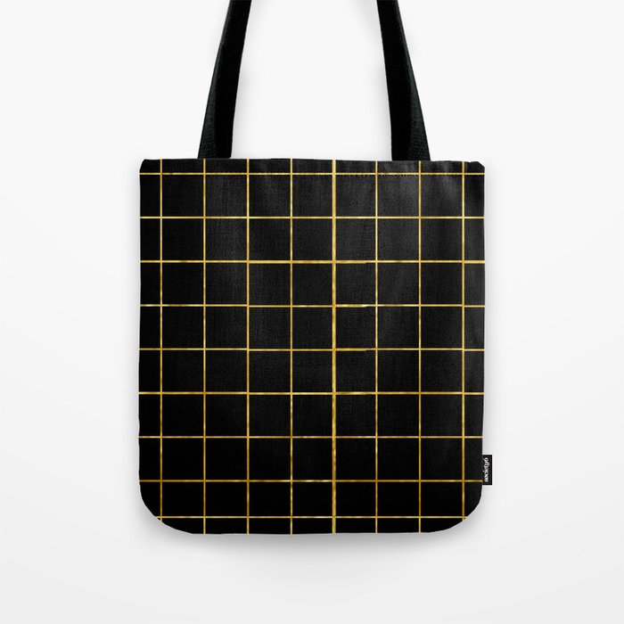 The Minimalist: Black&Gold Tote Bag