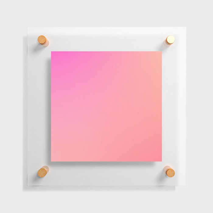 6 Pink Gradient Background Colour Palette 220721 Aura Ombre Valourine Digital Minimalist Art Floating Acrylic Print
