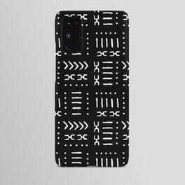 Black White Mud Cloth Pattern Android Case