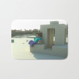 M I N E C R A F T Steve's desert Bath Mat | Landscape, Graphic Design, Game, Digital 