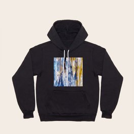 Abstract Blue Stripes Hoody