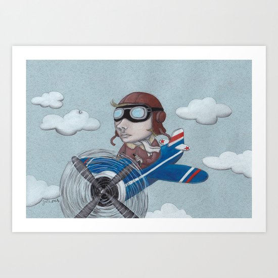 aviator Art Print