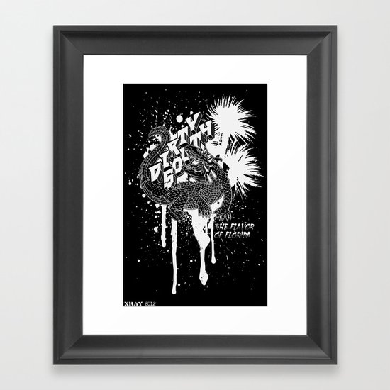 DIRTY SOUTH: The Flavor of Florida Framed Art Print