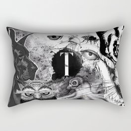 TygerB.com Art Collage Rectangular Pillow