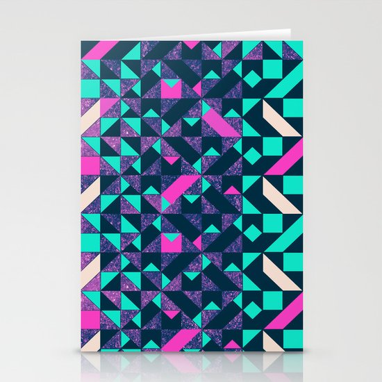 GEOMETRIC COLOUR POP Stationery Cards