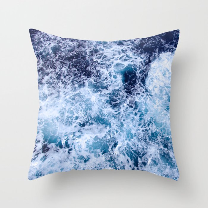 Sea Foam Throw Pillow