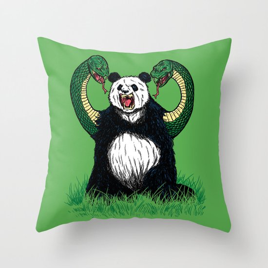 PANDAVIPERARMS Throw Pillow