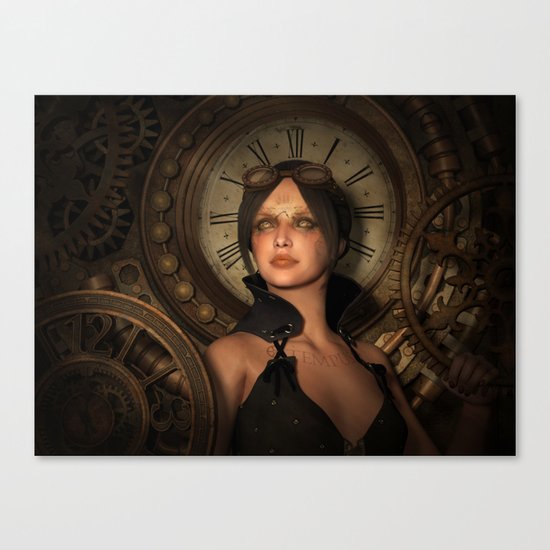 Steampunk Time Keeper Canvas Print