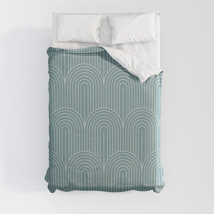 Art Deco Arch Pattern XXIII Duvet Cover