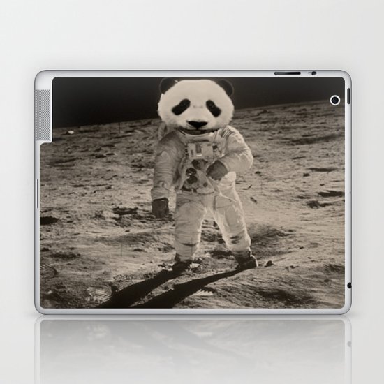 One Small Step For Man, One Giant Panda For Mankind Laptop & iPad Skin