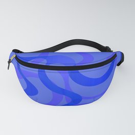 The Journey - Electric Fanny Pack | Flowinglines, Graphicdesign, Ribbonlines, Abstractdesign, Abstractart, Minimaldesign, Irregularlines, Fluidlines, Organicabstract, Cobaltblue 