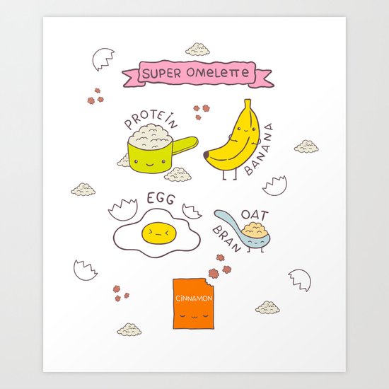 Super omelette Art Print