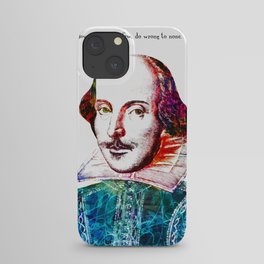 Graffitied Shakespeare iPhone Case