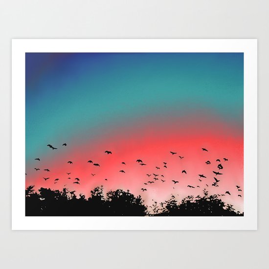 Birds Flying High Art Print