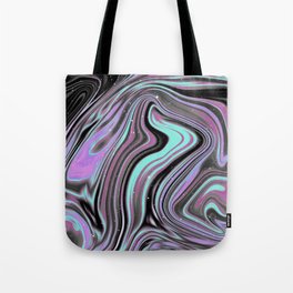 The Fiasco Iridescent Space Vaporwave Marble Abstract Tote Bag