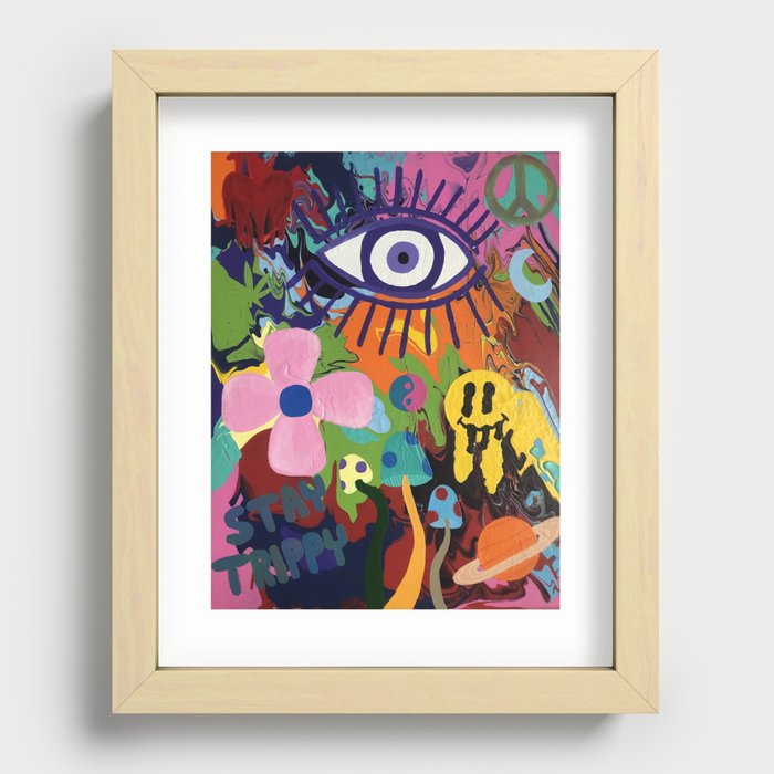 Stay Trippy Recessed Framed Print