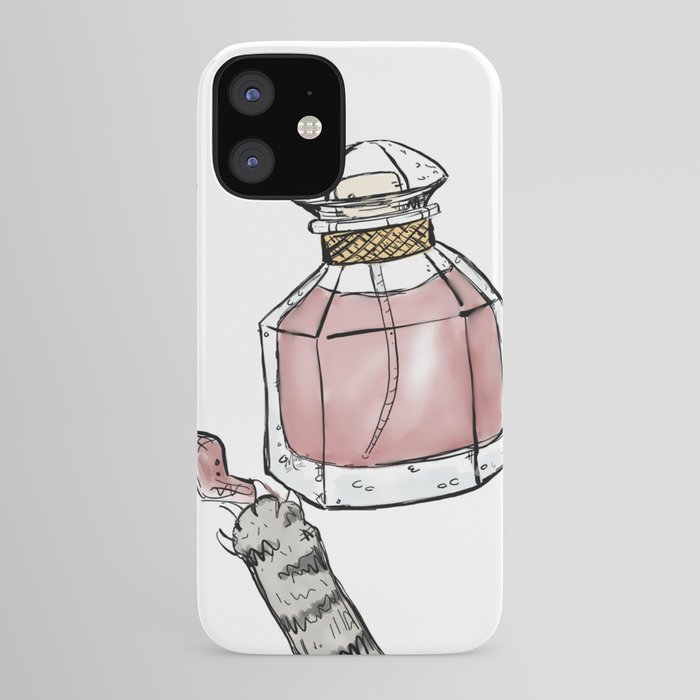 Pink Perfume Bottle With Cat Paw And Ribbon Iphone Case By Byminoue Society6 Pink Perfume Bottle With Cat Paw And Ribbon Iphone Case By Byminoue Society6