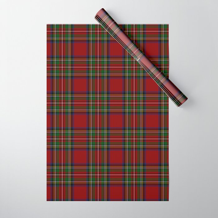 tartan wrapping paper