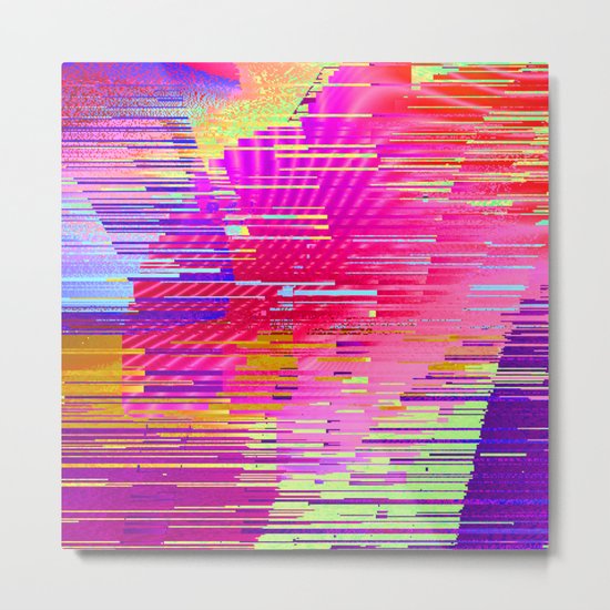 sunset glitch Metal Print